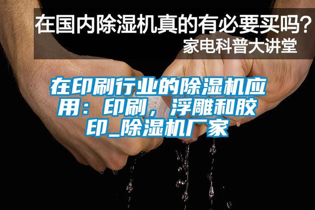 在印刷行業(yè)的除濕機(jī)應(yīng)用：印刷，浮雕和膠印_除濕機(jī)廠家