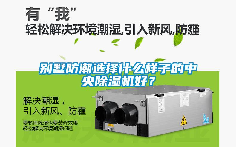 別墅防潮選擇什么樣子的中央除濕機(jī)好？