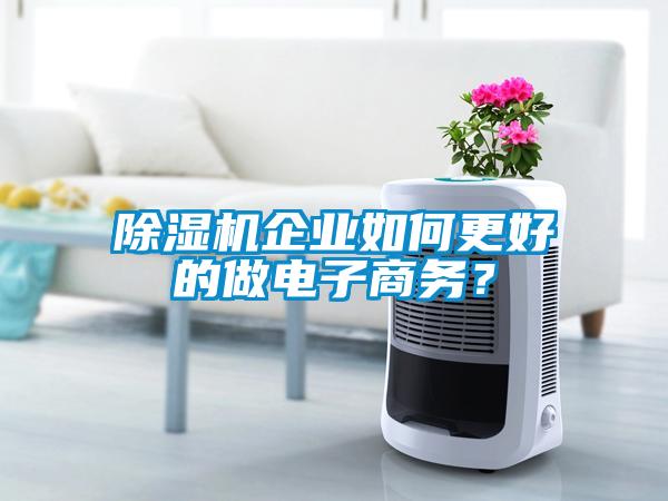 除濕機企業(yè)如何更好的做電子商務？