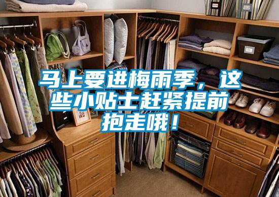 馬上要進(jìn)梅雨季，這些小貼士趕緊提前抱走哦！
