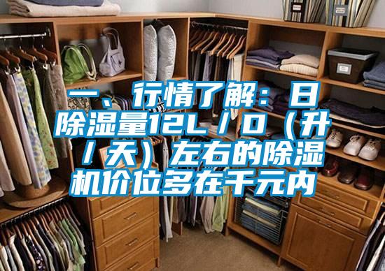 一、行情了解：日除濕量12L／D（升／天）左右的除濕機價位多在千元內(nèi)