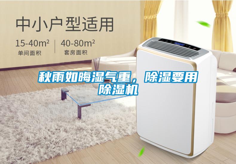 秋雨如晦濕氣重，除濕要用除濕機(jī)