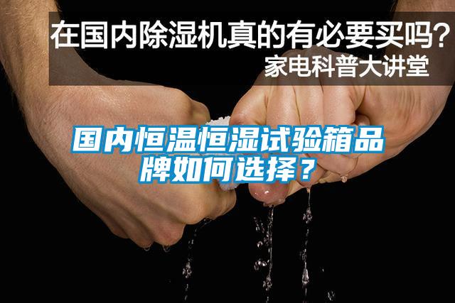 國內恒溫恒濕試驗箱品牌如何選擇？