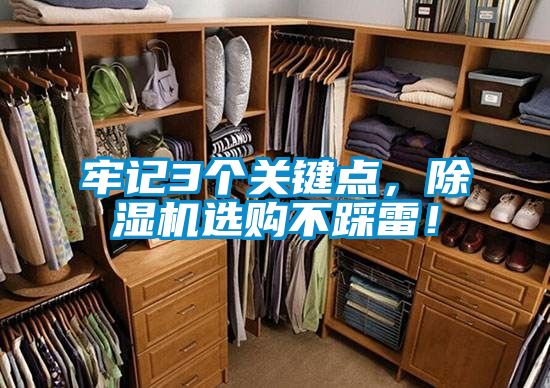 牢記3個(gè)關(guān)鍵點(diǎn)，除濕機(jī)選購不踩雷！