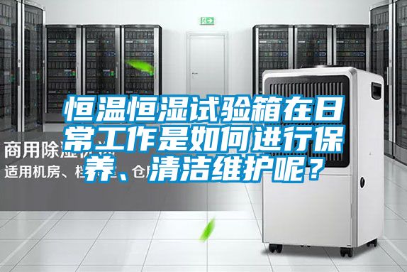 恒溫恒濕試驗箱在日常工作是如何進行保養(yǎng)、清潔維護呢？