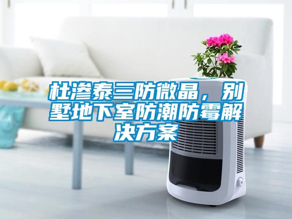 杜滲泰三防微晶，別墅地下室防潮防霉解決方案