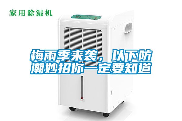 梅雨季來襲，以下防潮妙招你一定要知道