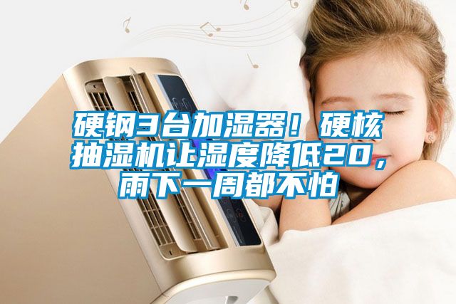 硬鋼3臺(tái)加濕器！硬核抽濕機(jī)讓濕度降低20，雨下一周都不怕