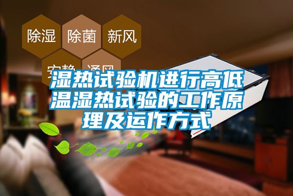 濕熱試驗機進(jìn)行高低溫濕熱試驗的工作原理及運作方式