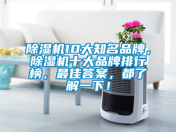 除濕機(jī)10大知名品牌，除濕機(jī)十大品牌排行榜，最佳答案，都了解一下！