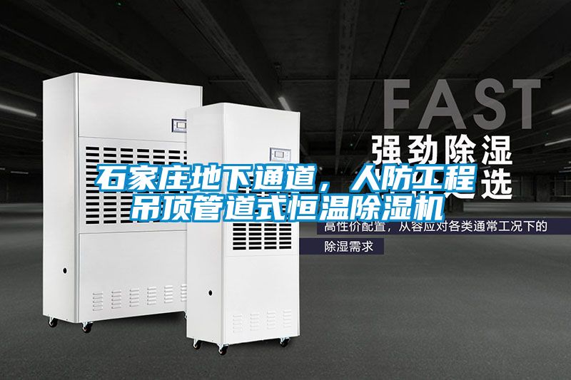 石家莊地下通道，人防工程吊頂管道式恒溫除濕機